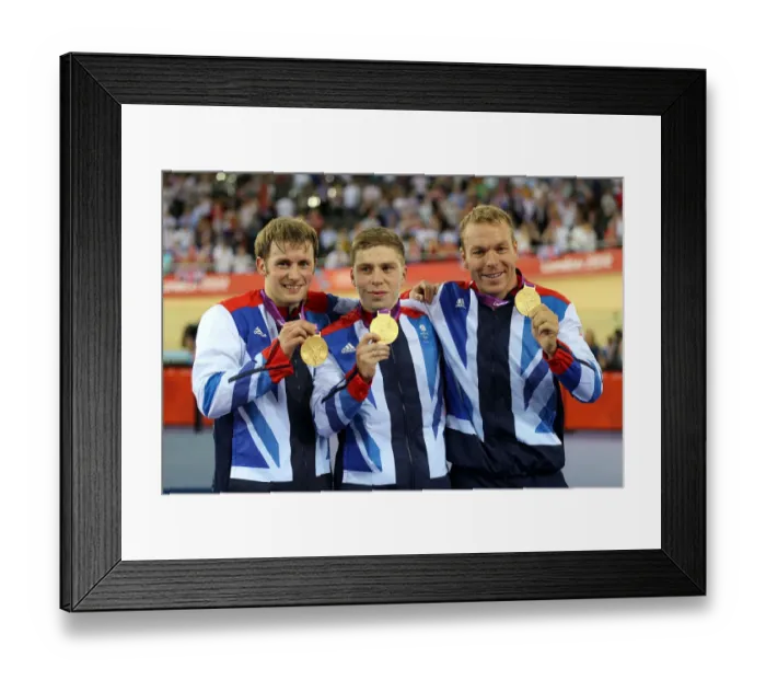 Framed Print : Jason Kenny, Philip Hindes & Chris Hoy