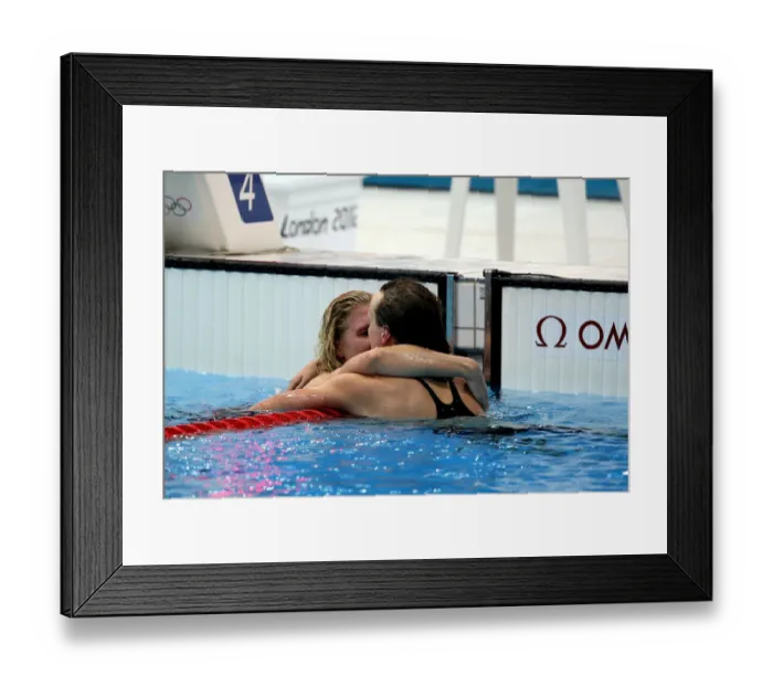 Framed Print : Rebecca Adlington & Katie Ledecky Framed Print : Rebecca Adlington & Katie Ledecky