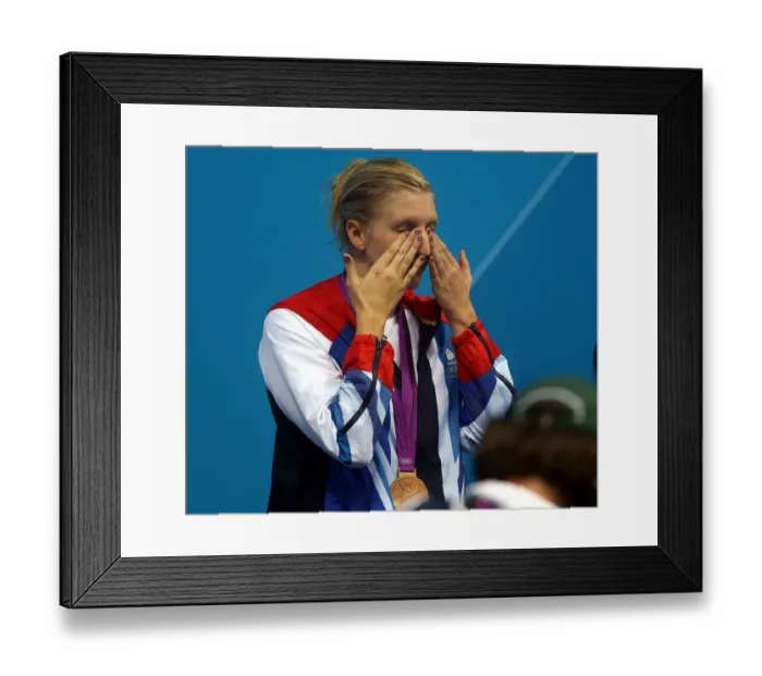Framed Print : Rebecca Adlington Cries At Ceremony Framed Print : Rebecca Adlington Cries At Ceremony