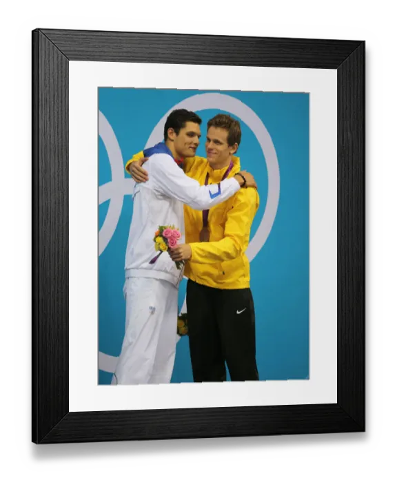 Framed Print : Florent Manaudou & Cesar Cielo Framed Print : Florent Manaudou & Cesar Cielo