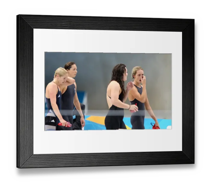 Framed Print : Jess Lloyd, Caitlin Mcclatchey, Amy Smith & Fran Halsall Framed Print : Jess Lloyd, Caitlin Mcclatchey, Amy Smith & Fran Halsall