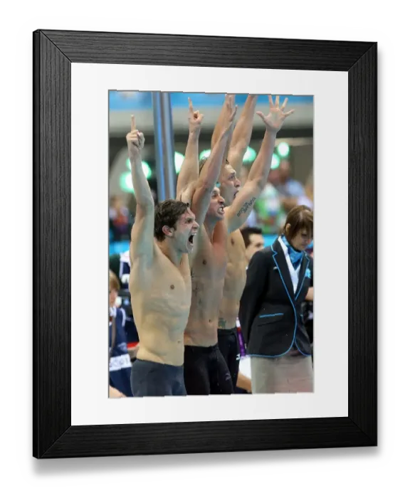 Framed Print : Amaury Leveaux, Fabien Gilot & Clement Lefert Celebrate Framed Print : Amaury Leveaux, Fabien Gilot & Clement Lefert Celebrate