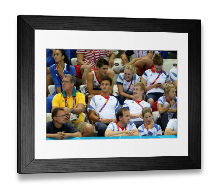 Framed Print : Tom Dailey Watching The Swimming Framed Print : Tom Dailey Watching The Swimming