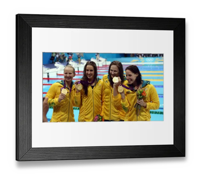 Framed Print : Melanie Schlanger, Alicia Coutts, Brittany Elmslie & Cat Framed Print : Melanie Schlanger, Alicia Coutts, Brittany Elmslie & Cat