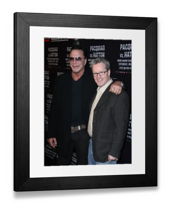 Framed Print : Mickey Rourke, Freddie Roach