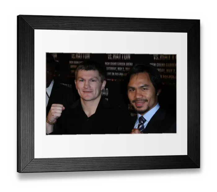 Framed Print : Manny Pacuiao, Ricky Hatton
