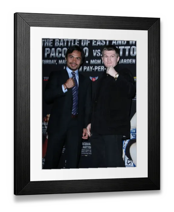 Framed Print : Manny Pacuiao, Ricky Hatton Framed Print : Manny Pacuiao, Ricky Hatton