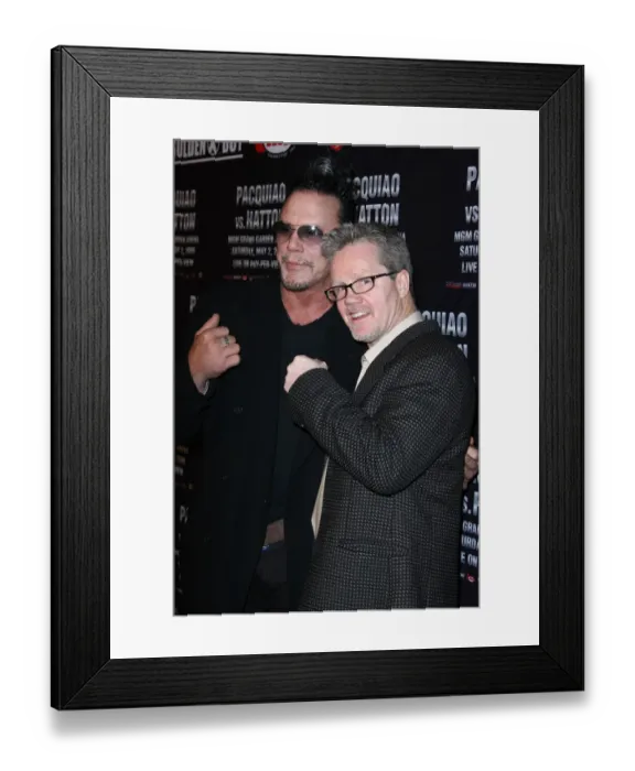 Framed Print : Mickey Rourke, Freddie Roach Framed Print : Mickey Rourke, Freddie Roach