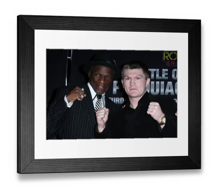 Framed Print : Floyd Mayweather Sr, Ricky Hatton Framed Print : Floyd Mayweather Sr, Ricky Hatton