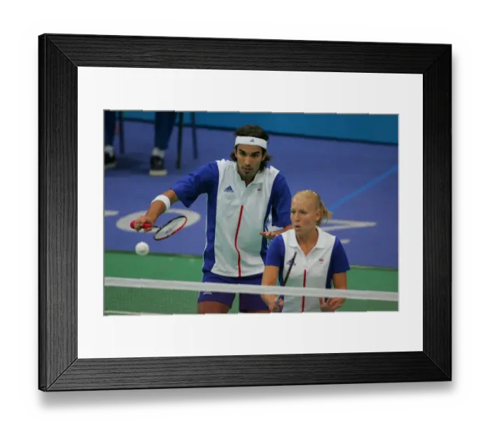 Framed Print : Gail Emms & Nathan Robertson Framed Print : Gail Emms & Nathan Robertson