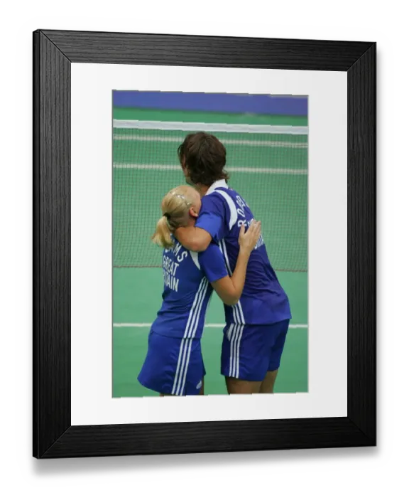 Framed Print : Gail Emms & Nathan Robertson Framed Print : Gail Emms & Nathan Robertson