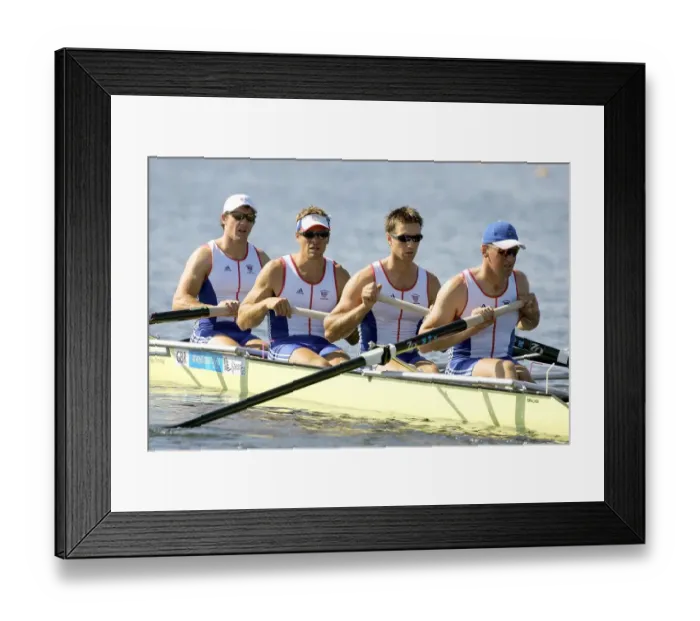 Framed Print : Matthew Pinsent, Ed Goode, James Cracknell & Steve Willi