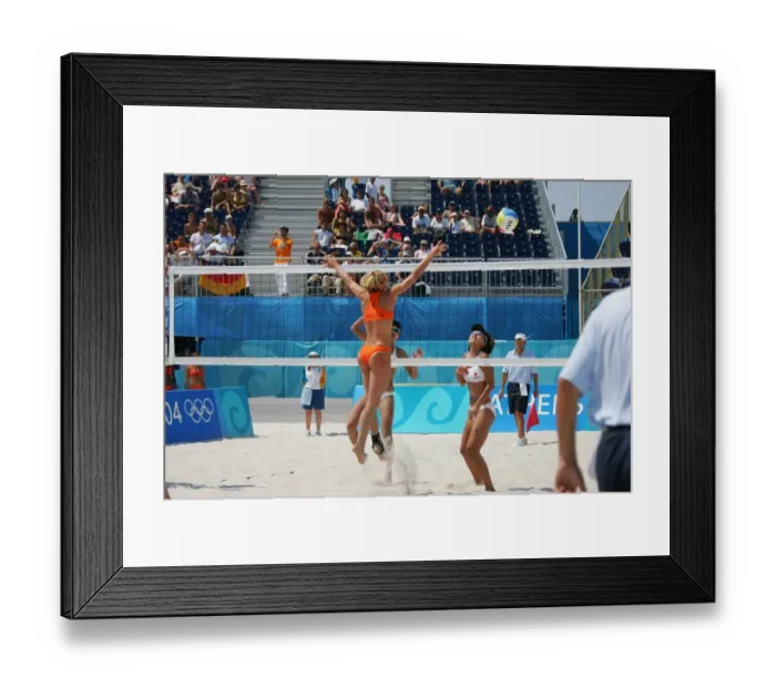 Framed Print : Beach Volleyball