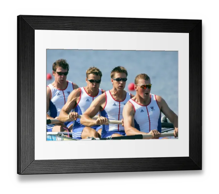 Framed Print : Matthew Pinsent, Ed Goode, James Cracknell & Steve Willi Framed Print : Matthew Pinsent, Ed Goode, James Cracknell & Steve Willi