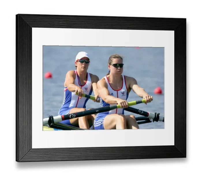 Framed Print : Katherine Grainger & Cath Bishop Framed Print : Katherine Grainger & Cath Bishop
