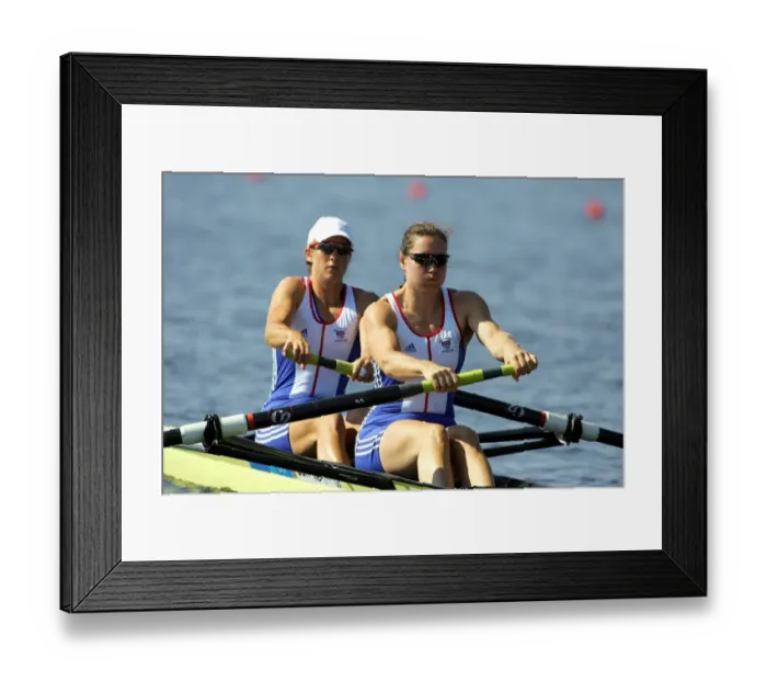 Framed Print : Katherine Grainger & Cath Bishop Framed Print : Katherine Grainger & Cath Bishop