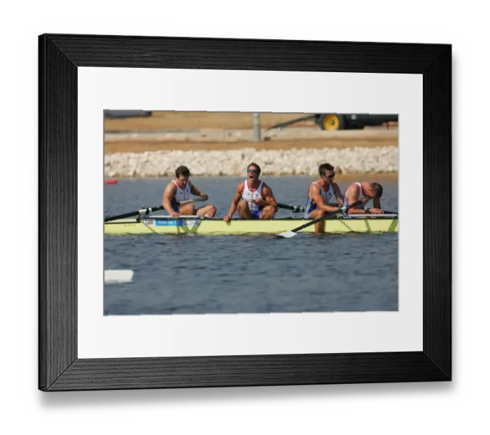 Framed Print : Matthew Pinsent, Ed Goode, James Cracknell & Steve Willi