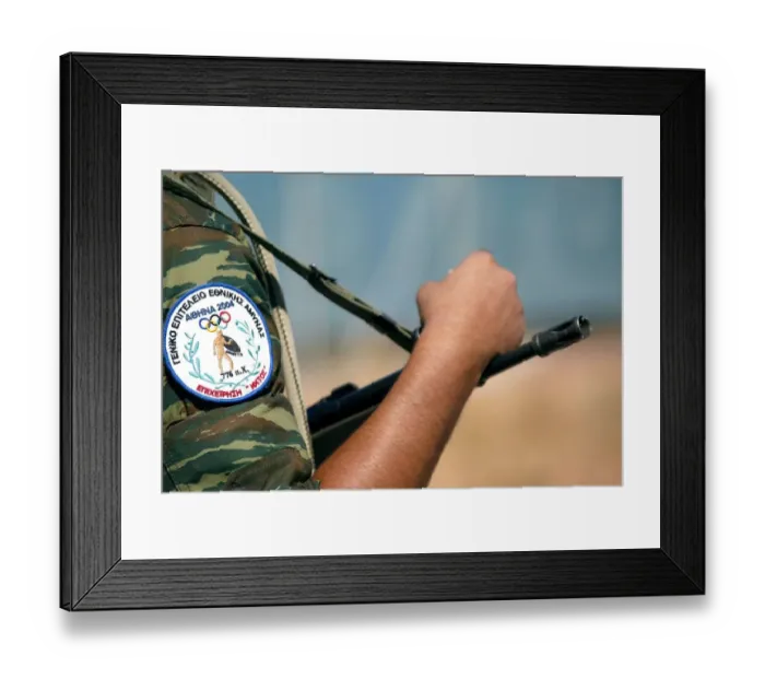 Framed Print : Security At The Olympic Rowing