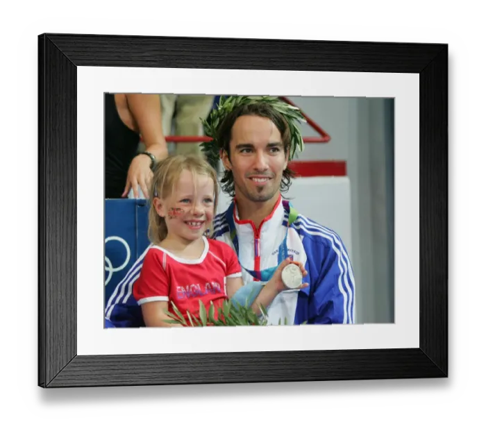 Framed Print : Nathan Robertson & Daughter Framed Print : Nathan Robertson & Daughter