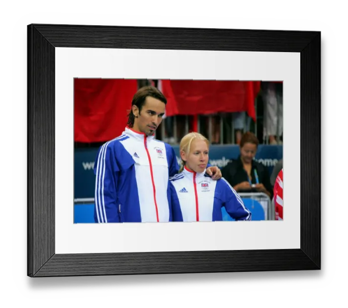Framed Print : Gail Emms & Nathan Robertson Framed Print : Gail Emms & Nathan Robertson