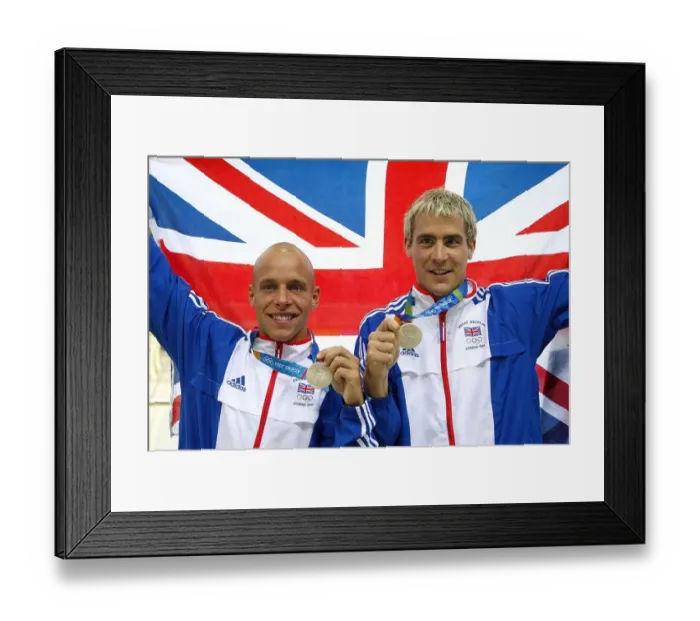 Framed Print : Leon Taylor & Peter Waterfield Framed Print : Leon Taylor & Peter Waterfield