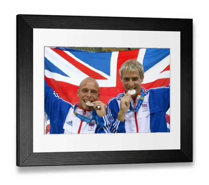 Framed Print : Leon Taylor & Peter Waterfield Framed Print : Leon Taylor & Peter Waterfield