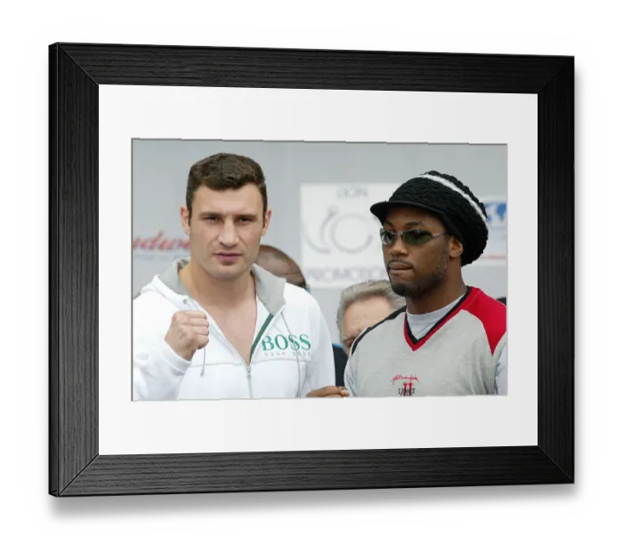 Framed Print : Vitali Klitschko V Lennox Lewis