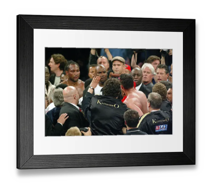 Framed Print : Lennox Lewis & Vitali Klitschko Framed Print : Lennox Lewis & Vitali Klitschko