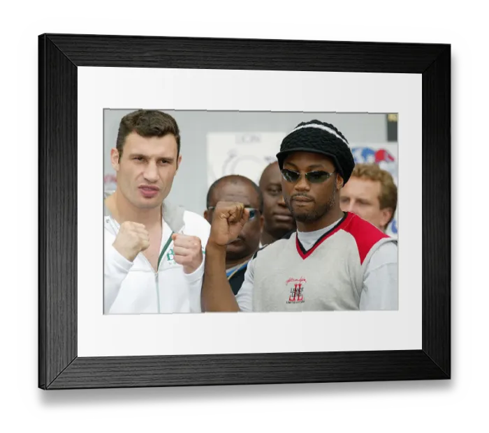 Framed Print : Vitali Klitschko V Lennox Lewis
