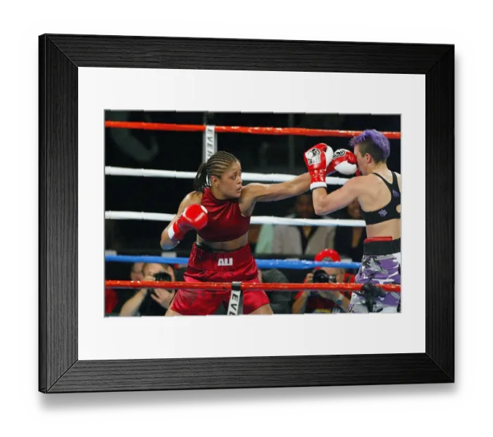 Framed Print : Laila Ali & Valere Imahfood