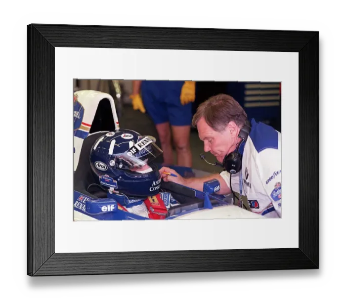 Framed Print : Damon Hill & Patrick Head Framed Print : Damon Hill & Patrick Head