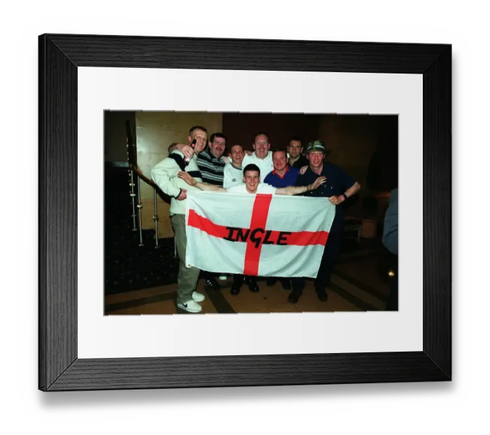 Framed Print : Paul Ingle & Fans Framed Print : Paul Ingle & Fans