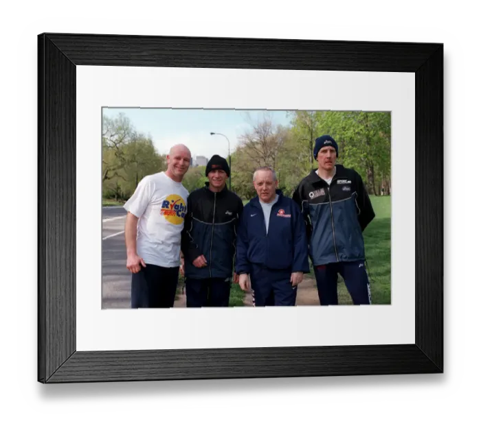 Framed Print : Paul Ingle, Traniers & Maloney Framed Print : Paul Ingle, Traniers & Maloney