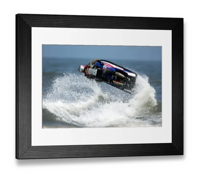 Framed Print : Jet Ski In Spin Sequence Framed Print : Jet Ski In Spin Sequence