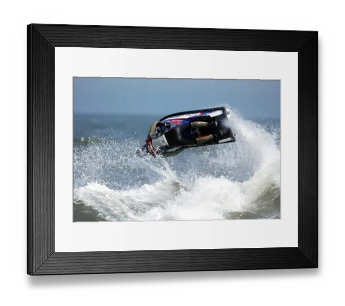 Framed Print : Jet Ski In Spin Sequence Framed Print : Jet Ski In Spin Sequence