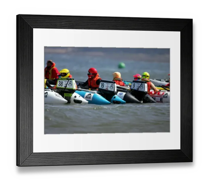 Framed Print : Race Competitors At Start Framed Print : Race Competitors At Start