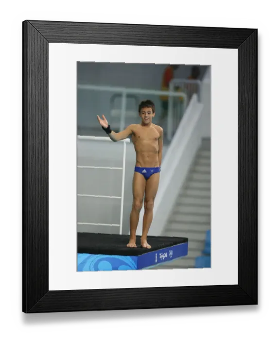 Framed Print : Tom Daley Diving Diving Practice Olympic Stadium Framed Print : Tom Daley Diving Diving Practice Olympic Stadium