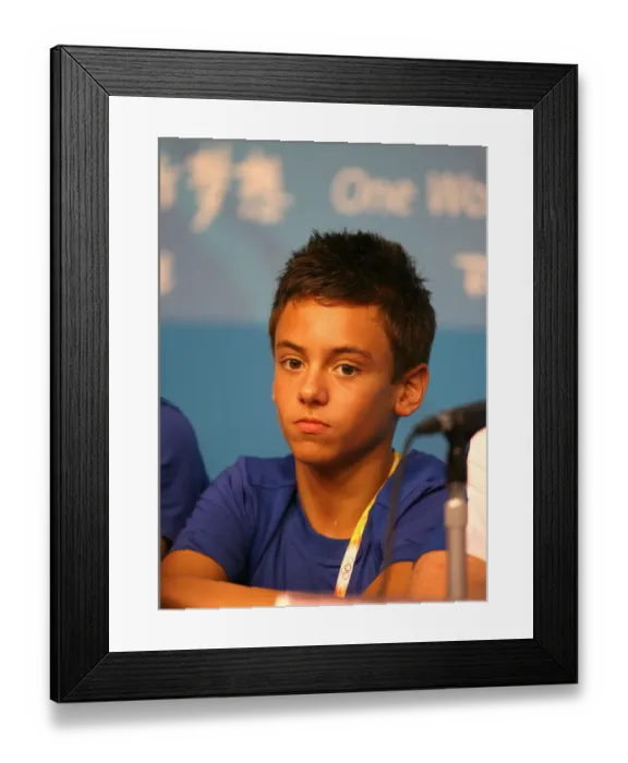 Framed Print : Tom Daley Diving Press Conference Diving Press Conference Olympic Stadium Framed Print : Tom Daley Diving Press Conference Diving Press Conference Olympic Stadium