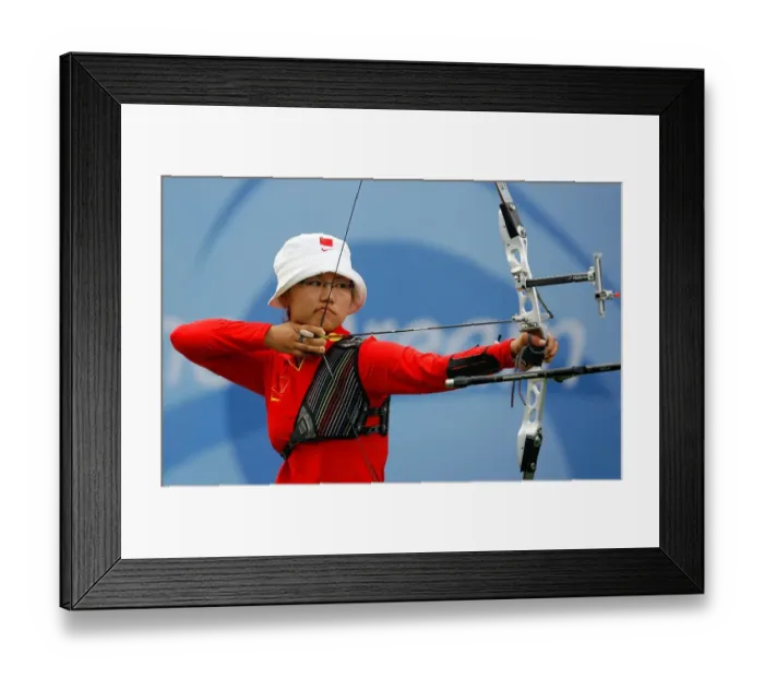 Framed Print : Ling Chen China Womens Archery Olympic Stadium, Beijing, China 14 August 2008 Date Framed Print : Ling Chen China Womens Archery Olympic Stadium, Beijing, China 14 August 2008 Date