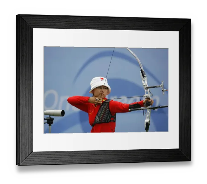 Framed Print : Ling Chen China Womens Archery Olympic Stadium, Beijing, China 14 August 2008 Date Framed Print : Ling Chen China Womens Archery Olympic Stadium, Beijing, China 14 August 2008 Date