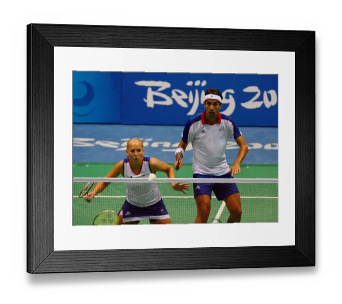 Framed Print : Gail Emms & Nathan Robertson Framed Print : Gail Emms & Nathan Robertson