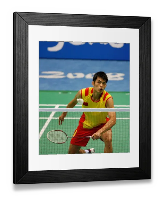 Framed Print : Dan Lin China Mens Singles Badminton Olympic Stadium, Beijing, China 14 August 2008 Date Framed Print : Dan Lin China Mens Singles Badminton Olympic Stadium, Beijing, China 14 August 2008 Date