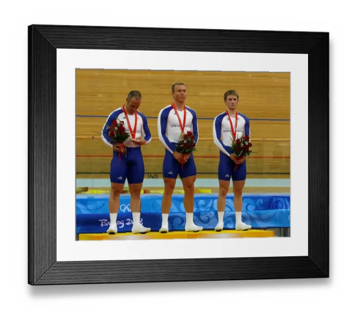 Framed Print : Jamie Staff, Chris Hoy & Jason Kenny