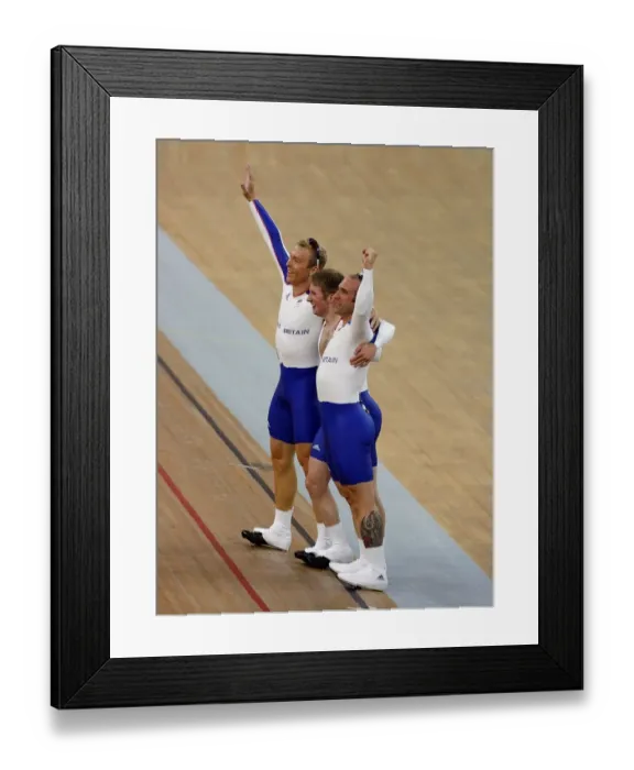 Framed Print : Chris Hoy, Jason Kenny & Jamie Staff