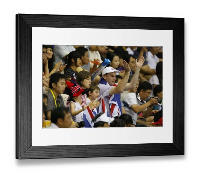 Framed Print : British Cycling Fans Framed Print : British Cycling Fans
