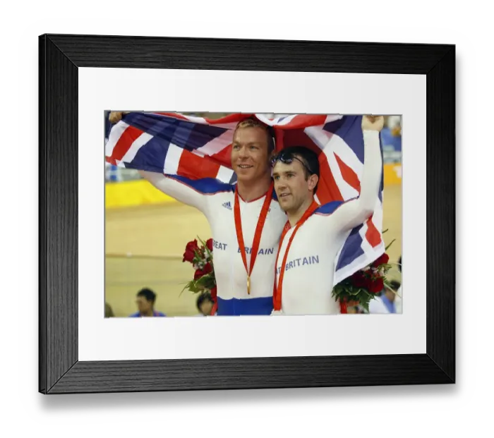 Framed Print : Chris Hoy & Ross Edgar Framed Print : Chris Hoy & Ross Edgar