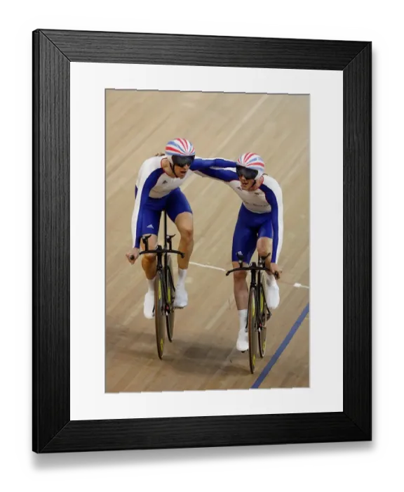 Framed Print : Ed Clancy & Bradley Wiggins Framed Print : Ed Clancy & Bradley Wiggins