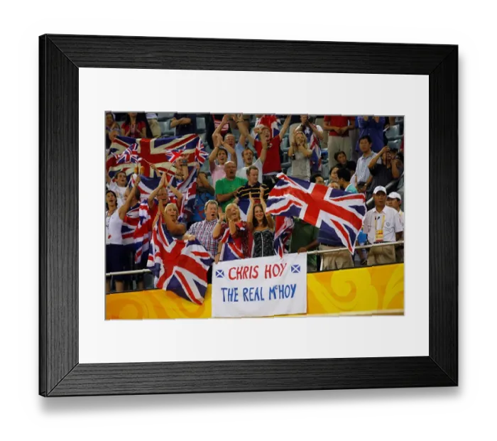 Framed Print : Chris Hoys Family Celebrate