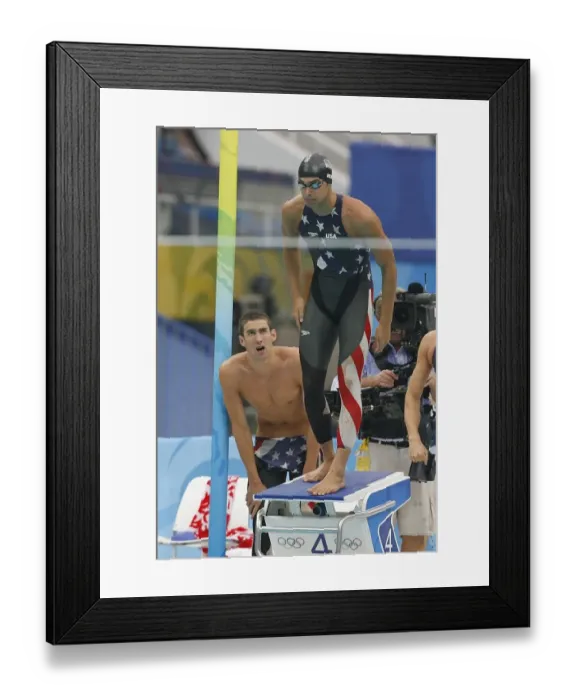 Framed Print : Michael Phelps & Ricky Berens Framed Print : Michael Phelps & Ricky Berens