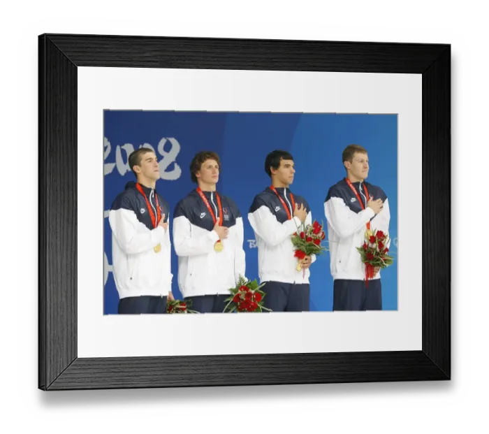 Framed Print : Michael Phelps, Ryan Lochte, Ricky Berens & Peter Vander Framed Print : Michael Phelps, Ryan Lochte, Ricky Berens & Peter Vander